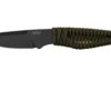 ANV Knives P100 Sleipner Cerakote, Olive Paracord, P100-039, Black Kydex Sheath, Couteau De Cou