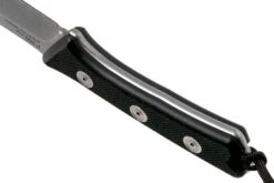 ANV P300 N690, Black G10 P300-015, Black Leather Sheath, Couteau De Survie -Couteaux Soldes Boutique ANVP300 015 04 anv knives