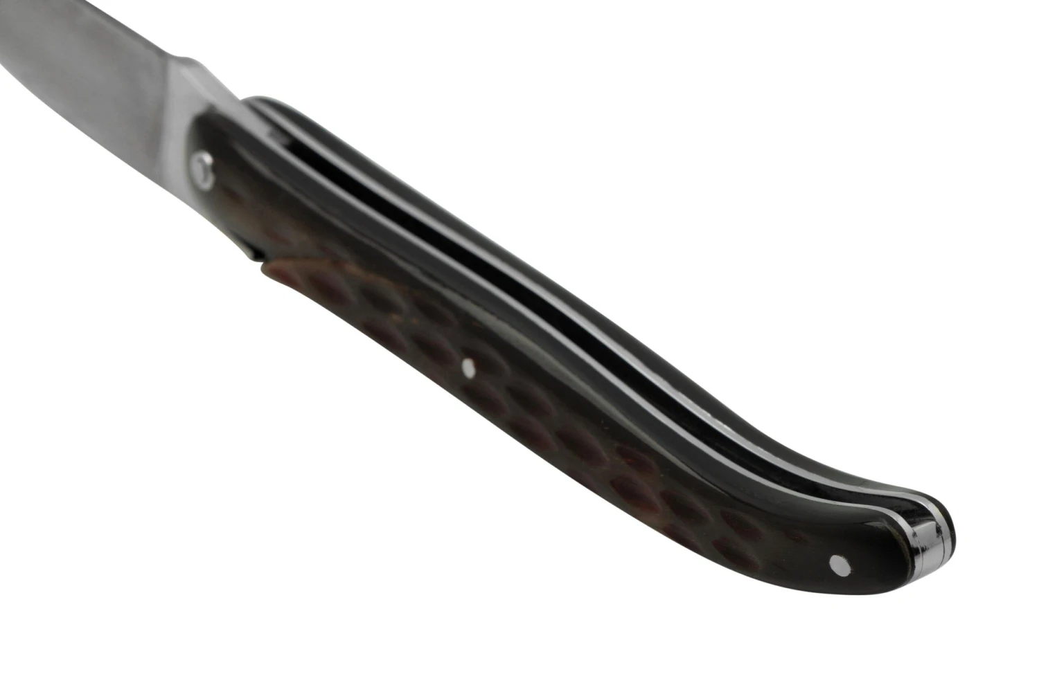 Laguiole En Aubrac 0512BULI-FQI1 Corne De Buffle, Damas Japonais, Couteau De Poche 6 Laguiole En Aubrac 0512BULI-FQI1 Corne De Buffle, Damas Japonais, Couteau De Poche – Image 4