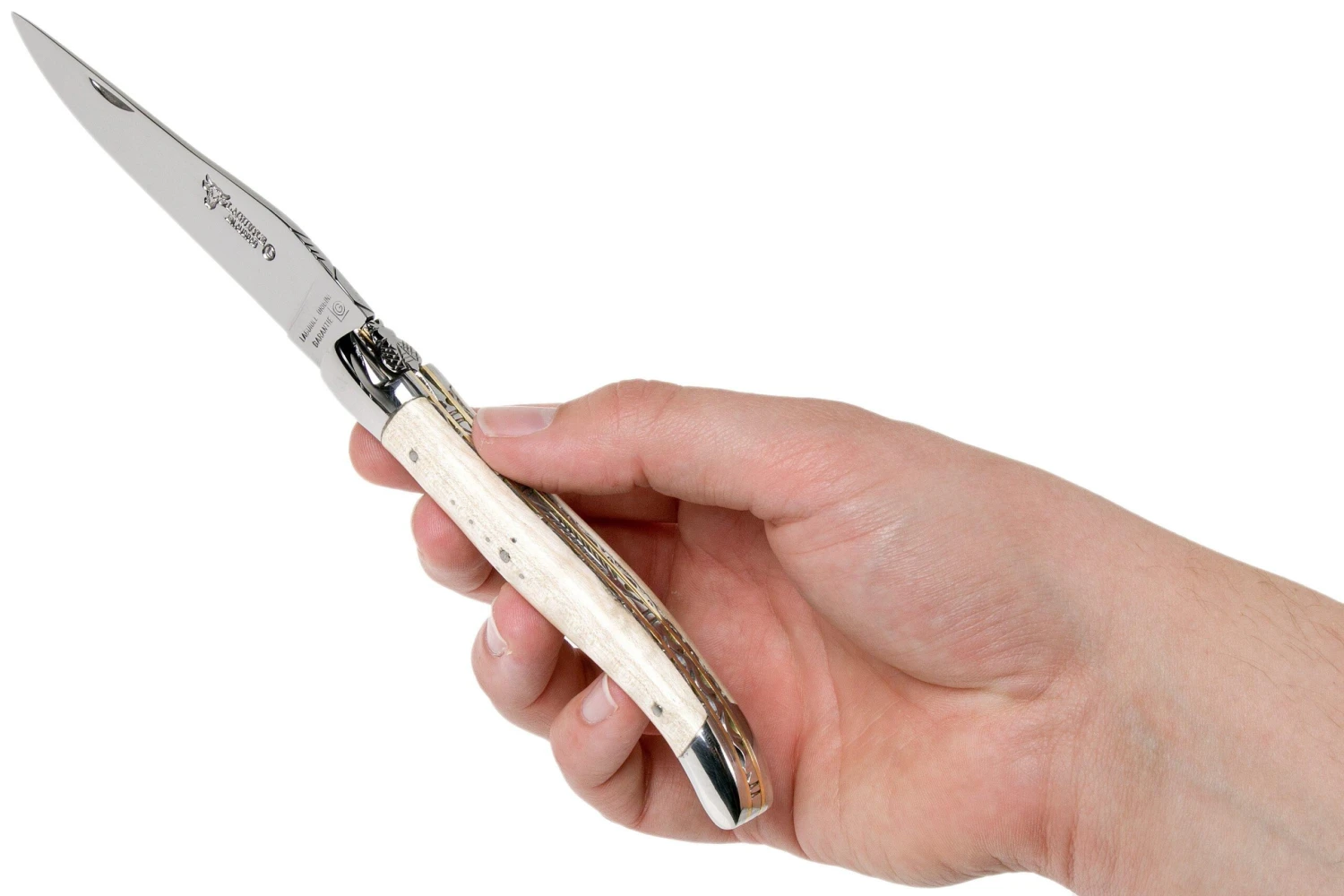 Laguiole En Aubrac 12cm Doubles Platines, érable Ondé Guilloché à La Main L0712EEN1/FSJ1 10 Laguiole En Aubrac 12cm Doubles Platines, érable Ondé Guilloché à La Main L0712EEN1/FSJ1 – Image 8