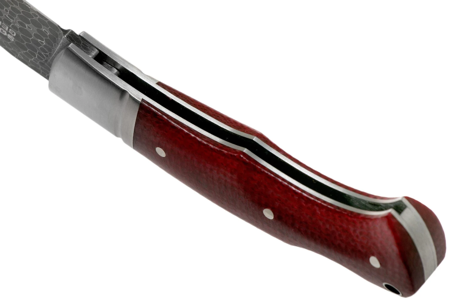 Böker Boxer 111025DAM Damascus, Micarta Couteau De Gentleman, Raphael Durand Design 7 Böker Boxer 111025DAM Damascus, Micarta Couteau De Gentleman, Raphael Durand Design – Image 5