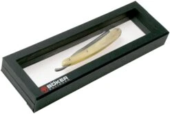 Böker Manufaktur Damascus Horn Rasoir Coupe-choux 140623DAM 15 Böker Manufaktur Damascus Horn Rasoir Coupe-choux 140623DAM -Couteaux Soldes Boutique BO140623DAM 07 boker