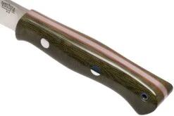 Bark River Aurora A2 Green Canvas Micarta Red Liner, Couteau Bushcraft -Couteaux Soldes Boutique BRK06 115GCMRL 05 bark river knives