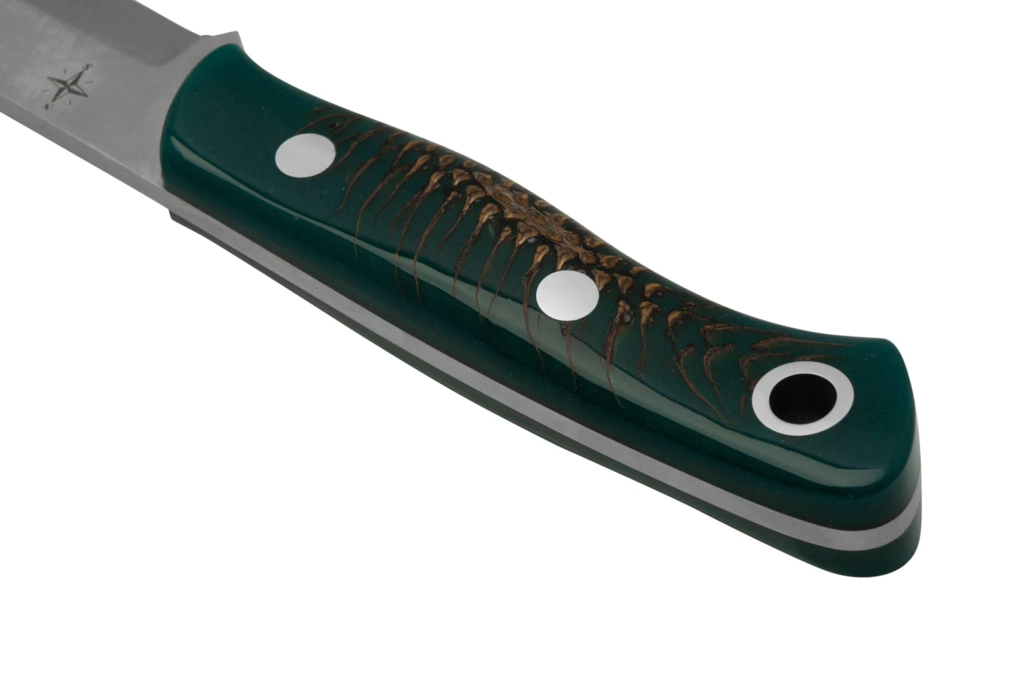 Bark River Aurora Scandi CPM 3V Emerald Pinecone, Couteau De Bushcraft 8 Bark River Aurora Scandi CPM 3V Emerald Pinecone, Couteau De Bushcraft – Image 6