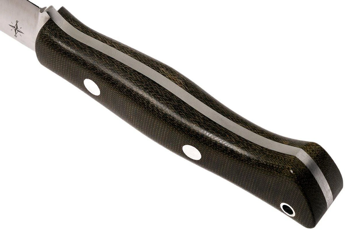 Bark River Aurora CPM Cru-Wear, Green Canvas Micarta, Couteau Bushraft 6 Bark River Aurora CPM Cru-Wear, Green Canvas Micarta, Couteau Bushraft – Image 4