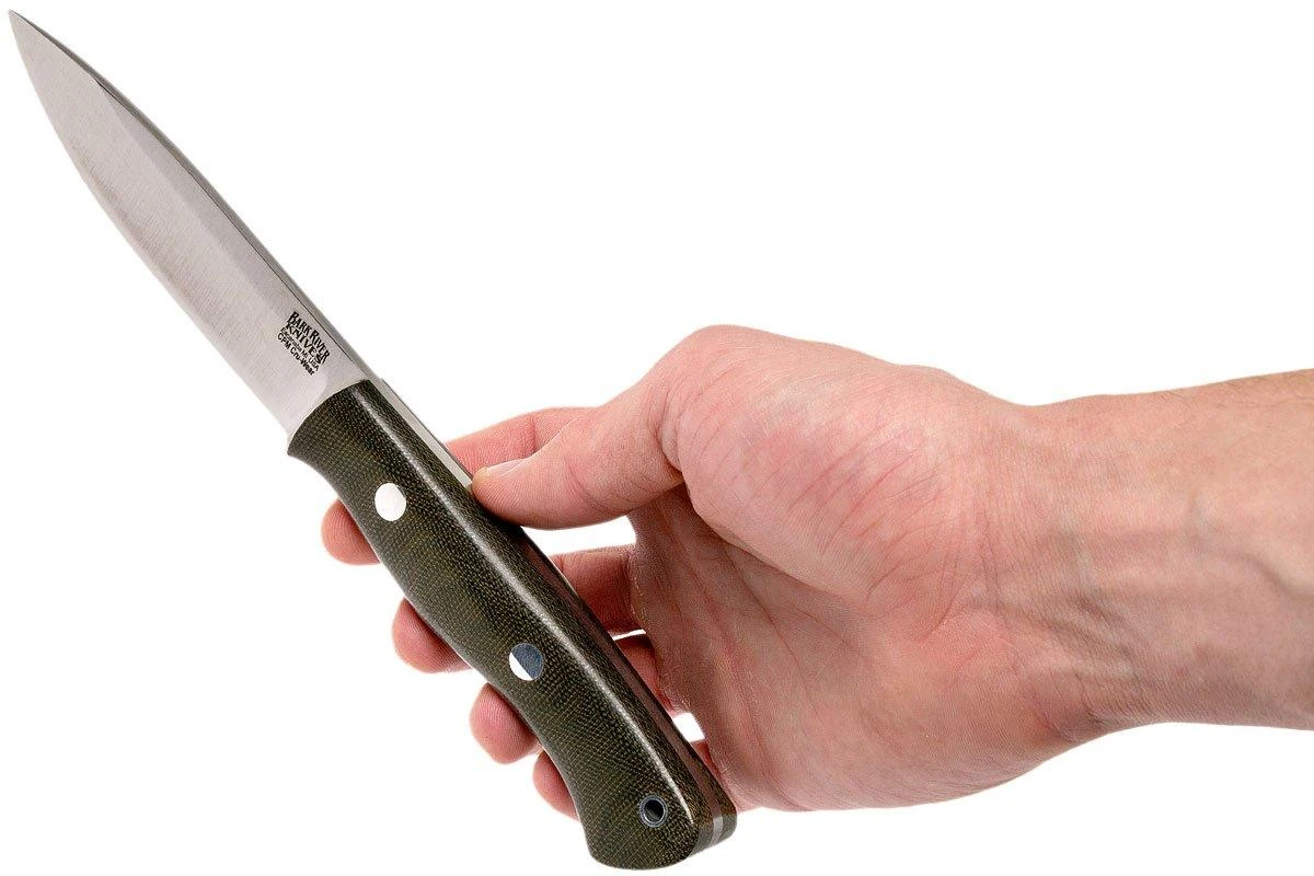 Bark River Aurora CPM Cru-Wear, Green Canvas Micarta, Couteau Bushraft 8 Bark River Aurora CPM Cru-Wear, Green Canvas Micarta, Couteau Bushraft – Image 6