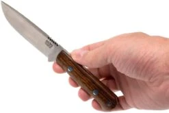 Bark River Bravo Necker II CPM 154CM, Desert Ironwood, Brown Sheath -Couteaux Soldes Boutique BRK07 002DIW2 06 bark river brk07 002diw2 06