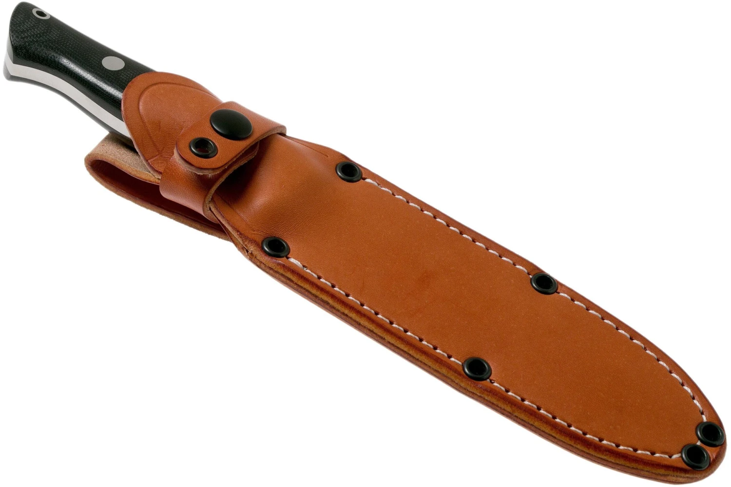 Bark River Bravo 1.5 Rampless CPM 3V Field Knife, Black Canvas Micarta 8 Bark River Bravo 1.5 Rampless CPM 3V Field Knife, Black Canvas Micarta – Image 6