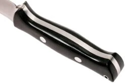 Bark River Bravo 1.2 CPM 3V, Black Canvas Micarta, Brown Sheath -Couteaux Soldes Boutique BRK07 123BRKC 04 bark river bravo brk07 123brkc 04