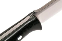 Bark River Bravo 1.2 CPM 3V, Black Canvas Micarta, Brown Sheath -Couteaux Soldes Boutique BRK07 123BRKC 05 bark river bravo brk07 123brkc 05