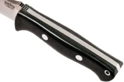 Bark River Bravo 1.2 CPM 3V, Black Canvas Micarta, Brown Sheath -Couteaux Soldes Boutique BRK07 123BRKC 06 bark river bravo brk07 123brkc 06