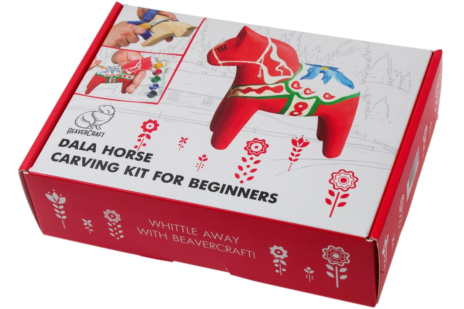 BeaverCraft DIY02 Dala Horse Carving Hobby-Kit 3 BeaverCraft DIY02 Dala Horse Carving Hobby-Kit – Image 2