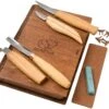 BeaverCraft Professional Spoon And Kuksa Carving Set S43 Book, Kit De Sculpture Sur Bois Avec Boîte De Rangement Livre En Bois