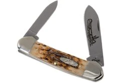 Case Canoe Amber Jigged Bone, 00263, 62131 CV Couteau De Poche