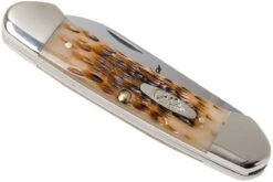 Case Canoe Amber Jigged Bone, 00263, 62131 CV Couteau De Poche -Couteaux Soldes Boutique CE263 05 case ce263 05
