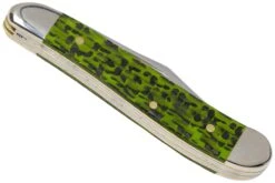 Case Peanut Green & Black Carbon Fiber-G10 Weave Smooth, 50714, 10220 SS Couteau De Poche -Couteaux Soldes Boutique CE50714 04 case