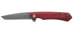 Case The Kinzua, Red Anodized Aluminum, Tanto S35VN, 64664 Couteau De Poche