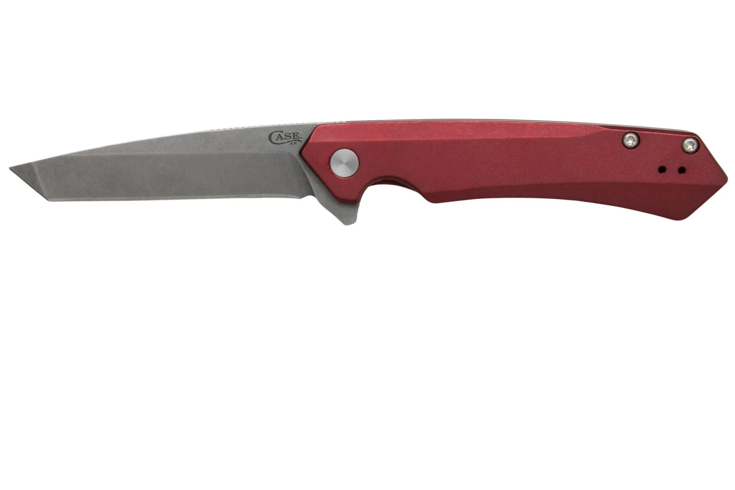 Case The Kinzua, Red Anodized Aluminum, Tanto S35VN, 64664 Couteau De Poche 3 Case The Kinzua, Red Anodized Aluminum, Tanto S35VN, 64664 Couteau De Poche