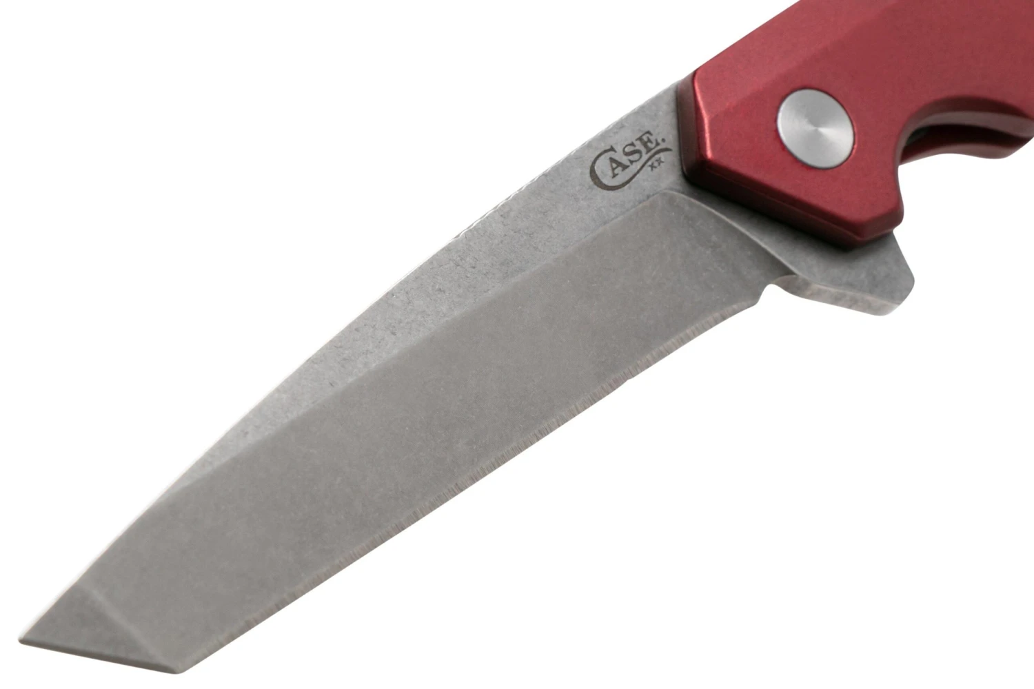 Case The Kinzua, Red Anodized Aluminum, Tanto S35VN, 64664 Couteau De Poche 5 Case The Kinzua, Red Anodized Aluminum, Tanto S35VN, 64664 Couteau De Poche – Image 3