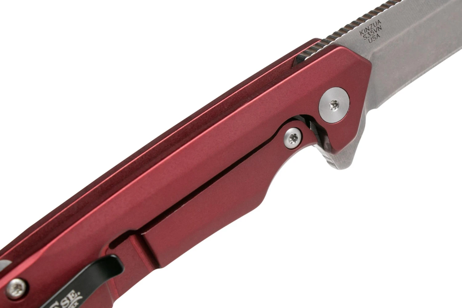 Case The Kinzua, Red Anodized Aluminum, Tanto S35VN, 64664 Couteau De Poche 8 Case The Kinzua, Red Anodized Aluminum, Tanto S35VN, 64664 Couteau De Poche – Image 6