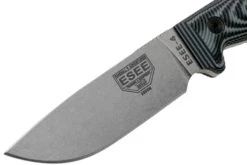 ESEE Model 4 Plain Edge S35VN, Grey Black G10 3D Handle 4P35V-002 Avec étui + Clip -Couteaux Soldes Boutique EE 4P35V 002 03 esee knives