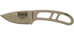 ESEE Candiru Dark Earth, CAN-DE Couteau De Cou Avec étui Noir + Clip Ceinture