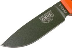 ESEE Model 4 OD Blade, Orange Handle 4P-OD Avec étui + Clip -Couteaux Soldes Boutique EE ESEE 4P OD 03 esee knives ee esee 4p od 03
