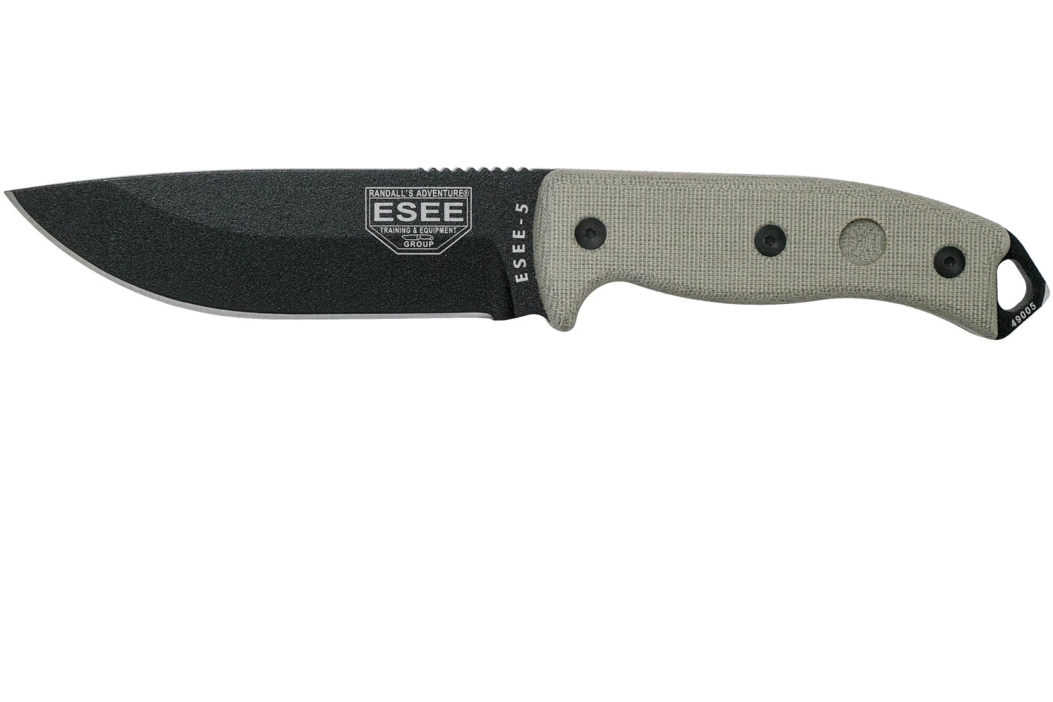 ESEE Model 5 Black Blade, Desert Tan Handle 5P-KO Couteau De Survie Sans étui 3 ESEE Model 5 Black Blade, Desert Tan Handle 5P-KO Couteau De Survie Sans étui