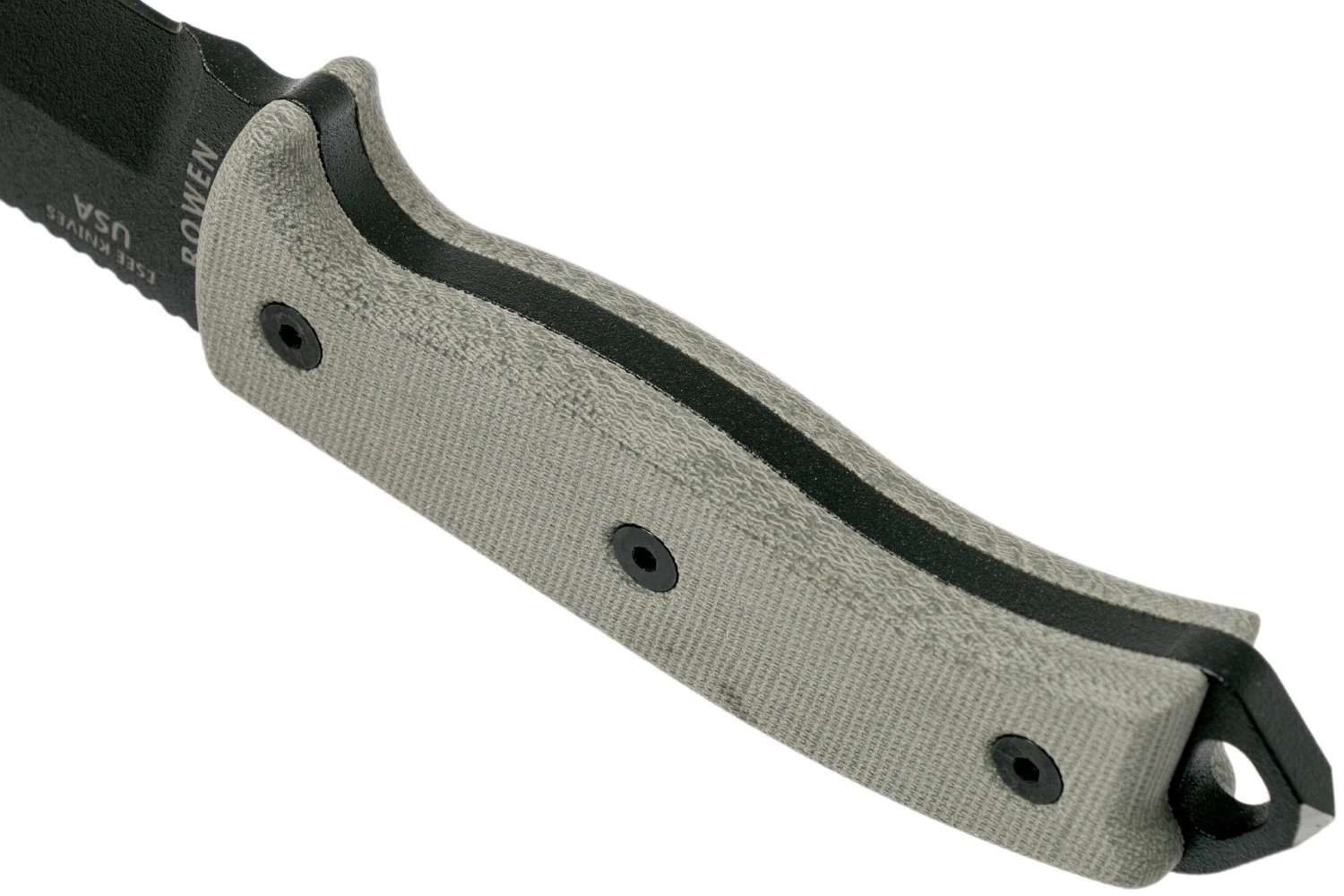 ESEE Model 5 Black Blade, Desert Tan Handle 5P-KO Couteau De Survie Sans étui 6 ESEE Model 5 Black Blade, Desert Tan Handle 5P-KO Couteau De Survie Sans étui – Image 4