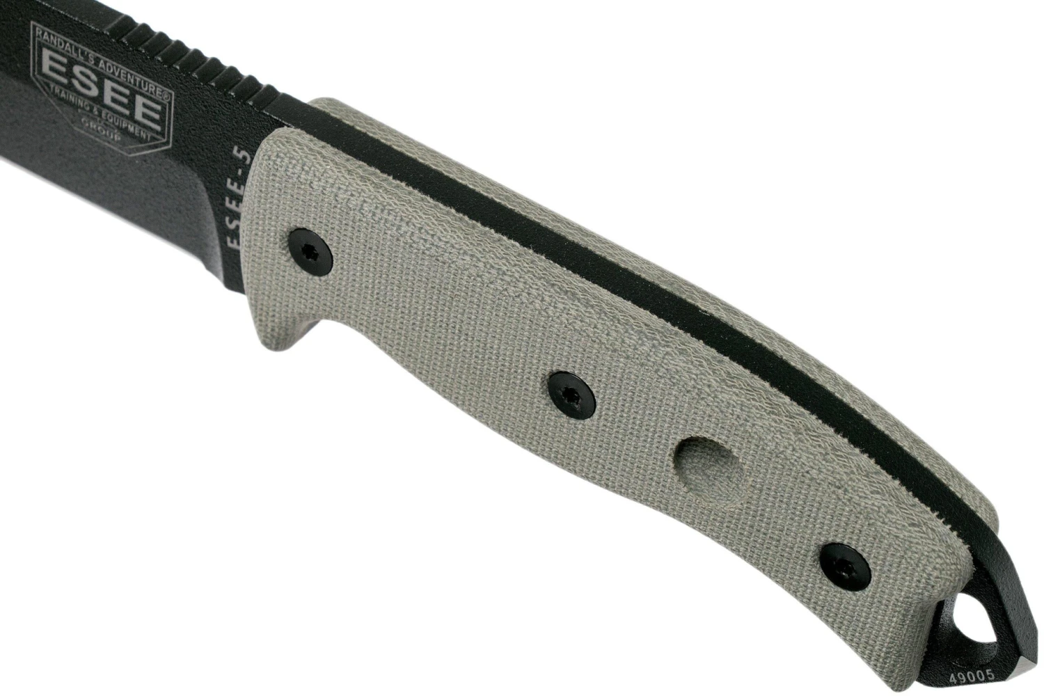 ESEE Model 5 Black Blade, Desert Tan Handle 5P-KO Couteau De Survie Sans étui 7 ESEE Model 5 Black Blade, Desert Tan Handle 5P-KO Couteau De Survie Sans étui – Image 5