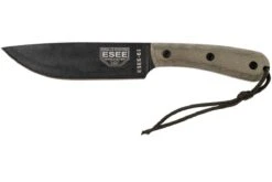 ESEE Model 6HM Couteau Bushcraft Modified Handle, étui En Cuir