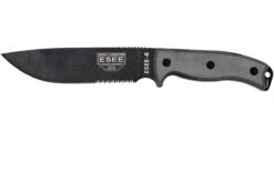 ESEE Model 6 Serrated 6S Couteau De Survie Avec étui Brun + Clip Ceinture