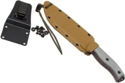 ESEE Model 6 Serrated 6S Couteau De Survie Avec étui Brun + Clip Ceinture -Couteaux Soldes Boutique EE ESEE 6S 07 esee knives ee esee 6s 07