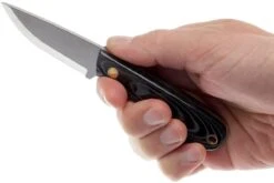 Brisa Necker 70, Noir Micarta, étui En Cuir 9806 -Couteaux Soldes Boutique ENZ 9806 06 enzo necker 70 enz 9806 06