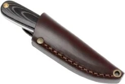 Brisa Necker 70, Noir Micarta, étui En Cuir 9806 -Couteaux Soldes Boutique ENZ 9806 07 enzo necker 70 enz 9806 07