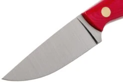 Brisa Necker 70 Alice, Red Micarta, Leather Sheath 9819 -Couteaux Soldes Boutique ENZ 9819 03 enzo enz 9819 03