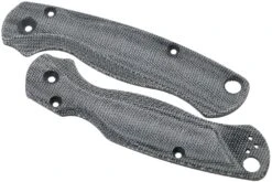 FlytaniuFlytanium Spyderco Paramilitary 2 Lotus Scales, Black Canvas Micarta