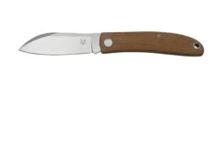 Fox Knives Livri FX-273MCB Knivesandtools Exclusive, Brown Micarta, Couteau De Poche Slipjoint