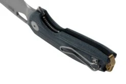 GiantMouse ACE Tribeca, Stonewashed Magnacut, Denim Canvas Micarta Couteau De Poche -Couteaux Soldes Boutique GM TRI DM 04 giantmouse