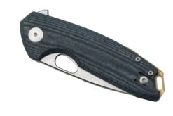 GiantMouse ACE Tribeca, Stonewashed Magnacut, Denim Canvas Micarta Couteau De Poche -Couteaux Soldes Boutique GM TRI DM 06 giantmouse