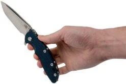 Rick Hinderer XM-18 3.5" Spanto 20CV, Black Blue G10 Couteau De Poche -Couteaux Soldes Boutique HRK XM18 35 BB SPSW 08 rick hinderer knives