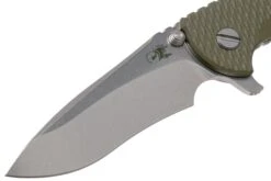 Rick Hinderer XM18 3.5” Recurve, CPM 20CV, Stonewash, OD Green G10, Couteau De Poche -Couteaux Soldes Boutique HRK XM18 35 RCSW O 03 rick hinderer knives