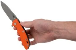 Rick Hinderer XM18 3,5” Slicer Working Finish, Orange G10 -Couteaux Soldes Boutique HRK XM18 35 SLWF OR 08 rick hinderer knives