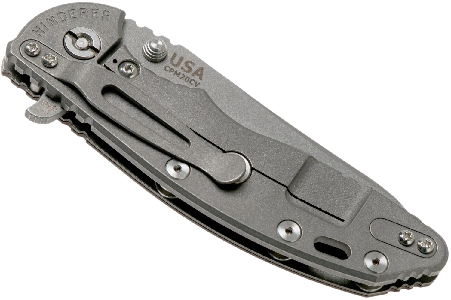 Rick Hinderer XM18 3.5" Skinny Sheepsfoot 20CV Working Finish, Flat Dark Earth G10 Couteau De Poche 6 Rick Hinderer XM18 3.5" Skinny Sheepsfoot 20CV Working Finish, Flat Dark Earth G10 Couteau De Poche – Image 4