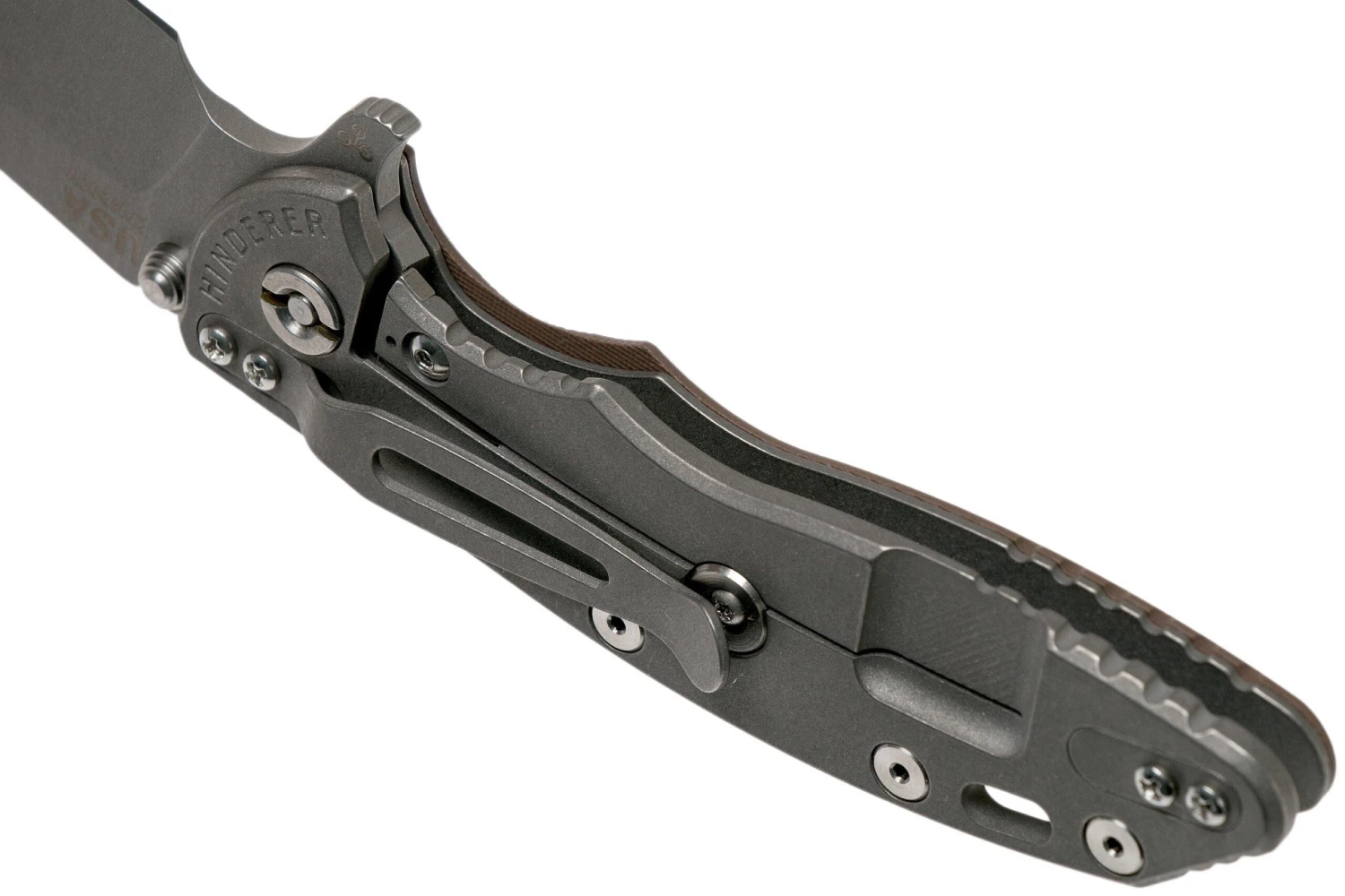 Rick Hinderer XM18 3.5" Skinny Sheepsfoot 20CV Working Finish, Flat Dark Earth G10 Couteau De Poche 7 Rick Hinderer XM18 3.5" Skinny Sheepsfoot 20CV Working Finish, Flat Dark Earth G10 Couteau De Poche – Image 5