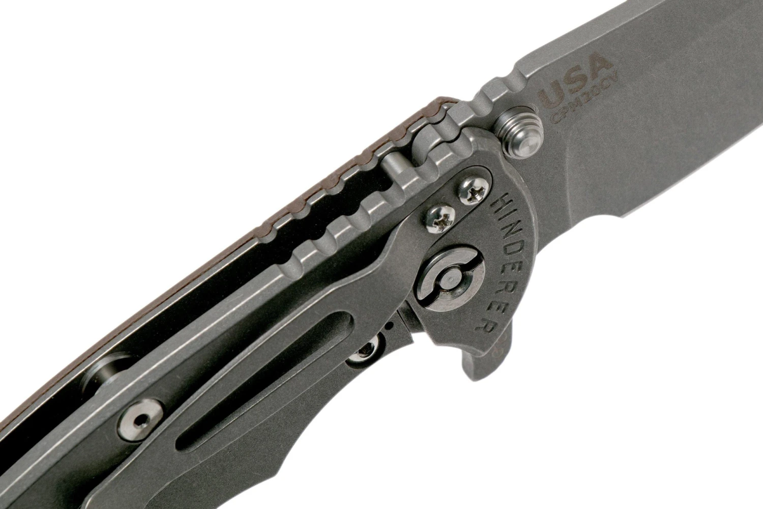 Rick Hinderer XM18 3.5" Skinny Sheepsfoot 20CV Working Finish, Flat Dark Earth G10 Couteau De Poche 8 Rick Hinderer XM18 3.5" Skinny Sheepsfoot 20CV Working Finish, Flat Dark Earth G10 Couteau De Poche – Image 6