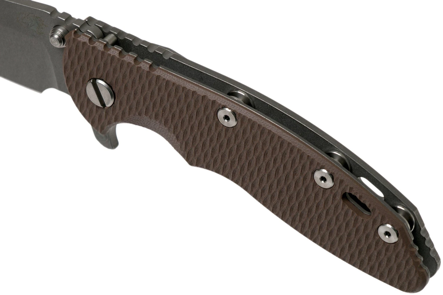 Rick Hinderer XM18 3.5" Skinny Sheepsfoot 20CV Working Finish, Flat Dark Earth G10 Couteau De Poche 9 Rick Hinderer XM18 3.5" Skinny Sheepsfoot 20CV Working Finish, Flat Dark Earth G10 Couteau De Poche – Image 7