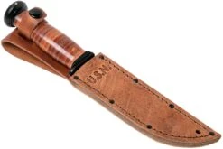 KA-BAR Mark I USN 2225 Leather Couteau à Lame Fixe -Couteaux Soldes Boutique KA2225 07 ka bar