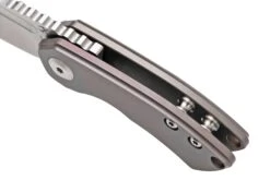 Kansept Mini Korvid K3030A3 Satin CPM-S35VN, Bronze Titanium Couteau De Poche, Justin Koch Design -Couteaux Soldes Boutique KSK3030A3 07 kansept