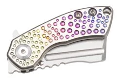 Kansept Mini Korvid K3030A5 Stonewashed CPM-S35VN, Gradient Titanium Couteau De Poche, Justin Koch Design -Couteaux Soldes Boutique KSK3030A5 04 kansept